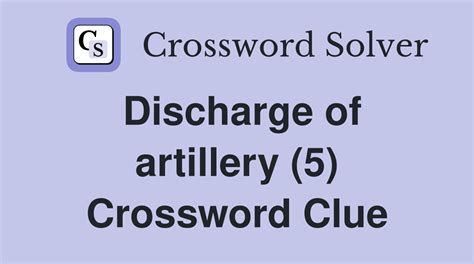 crossword discharge|discharge crossword clue 5.